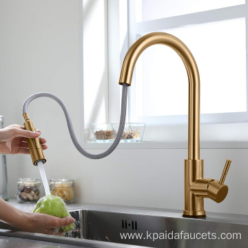 Commercial Single Handle Deck Mount Gold Tap